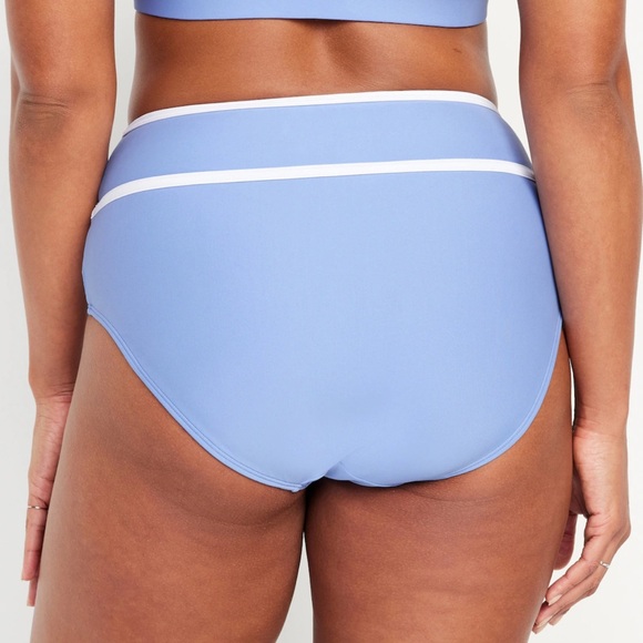 NWT OLD NAVY High-Waisted Bikini Swim Bottoms Color: Blue Overall - Picture 6 of 10